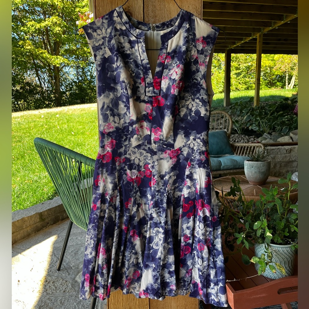 Rebecca Taylor floral A-line dress
